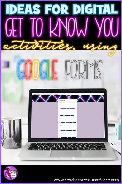 Ideas for getting to know you activities using Google forms