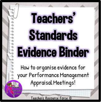 Organise evidence for your Teacher Performance Management appraisal meetings