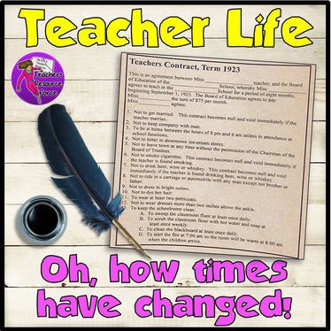 Teacher life - oh times have changed!