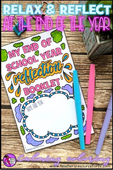 Relax and reflect at the end of the school year with this journal