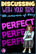 Discussing with your students about the pressures of being perfect
