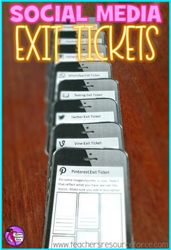 Social Media Exit Tickets: self assessment tool for teachers @resourceforce