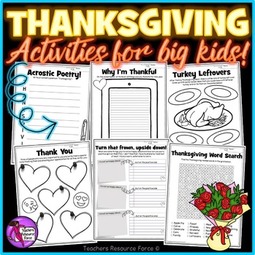 Thanksgiving activities | Teachers Resource Force