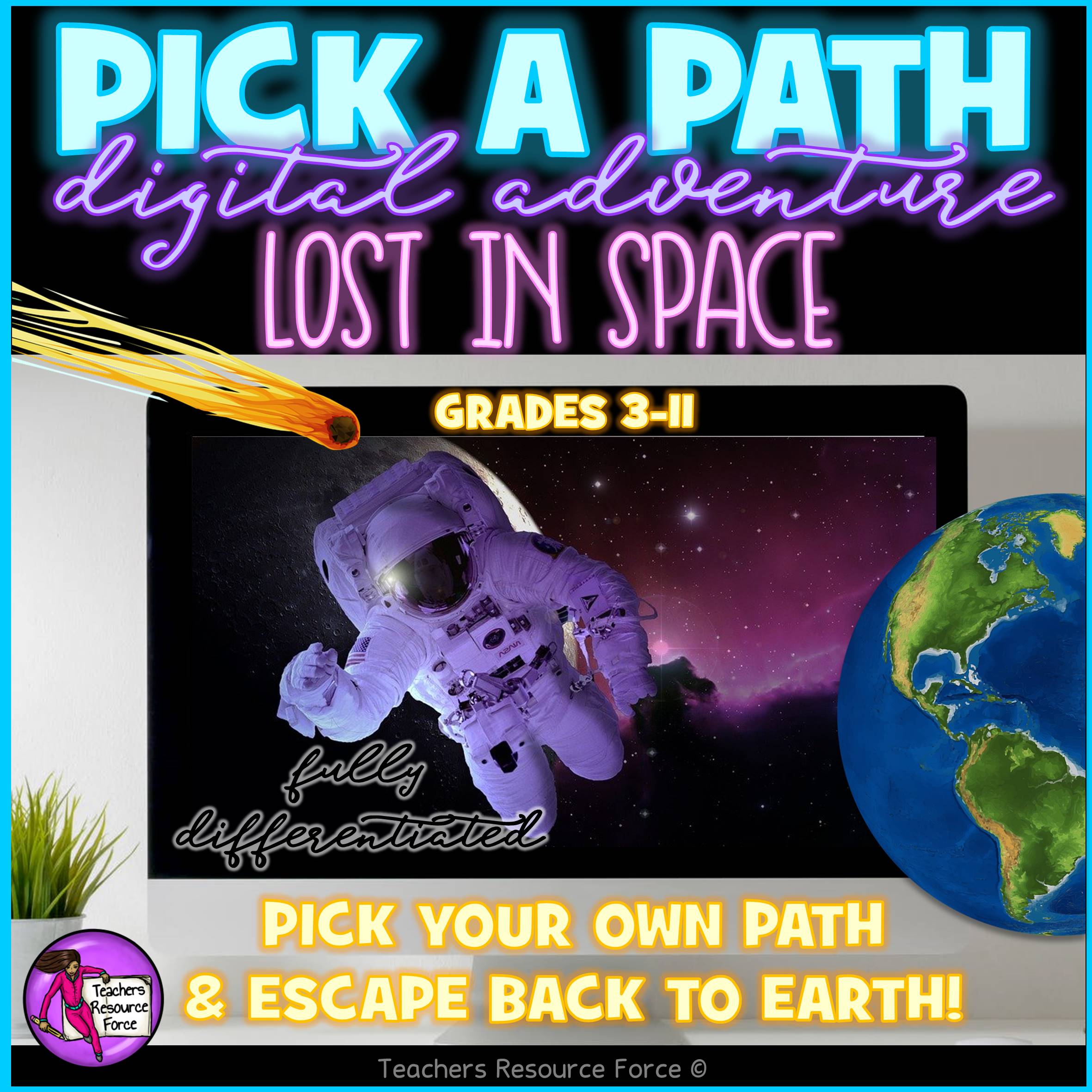 pick a path digital adventure escape room lost in space