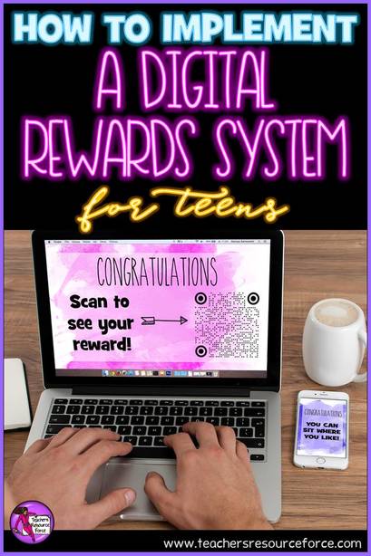 Implement a digital rewards system for teens
