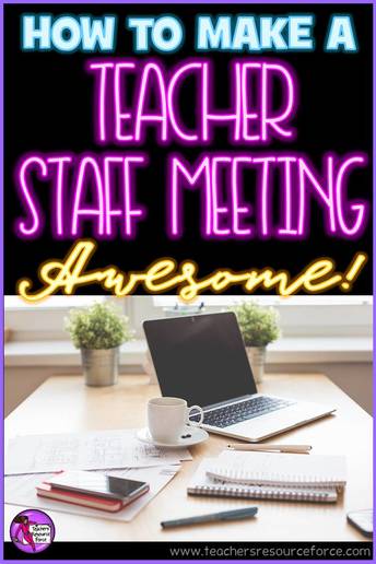 How to make teacher staff meetings awesome! @resourceforce