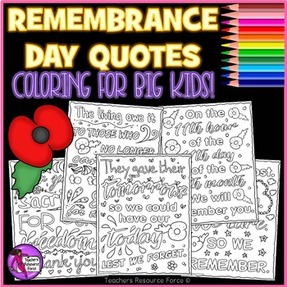 Remembrance Day Coloring Pages @resourceforce
