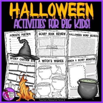 Halloween activities for big kids | Teachers Resource Force