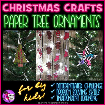 Christmas tree ornament craftivities @resourceforce