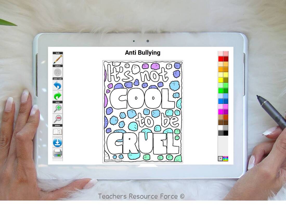 Paperless Digital Coloring Decks for Distance Learning: Using Technology to Support Student Well Being | TeachersResourceForce.com