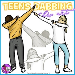 Dabbing clip art for teens @resourceforce