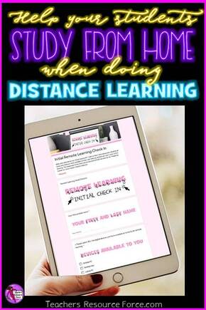 How to help your students study from home when distance learning | Teachers Resource Force