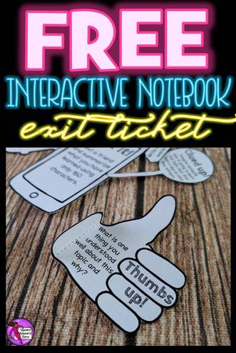 Exit tickets are a fantastic way of testing understanding, but oftentimes we never keep the evidence of them as they're done on post-its, verbally or on wipe off surfaces. However, with these interactive notebook exit tickets, students can show their learning and keep them all year long! Great for them, and great for when you want to demonstrate progress in your classroom too! You can get this for free right now!