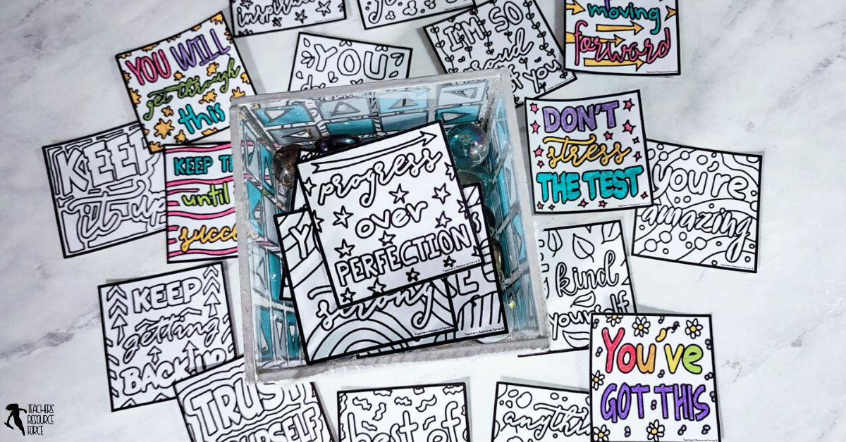 Spreading Kindness: 5 Teacher Tips for using Colouring Compliment Notes on Random Acts of Kindness Day