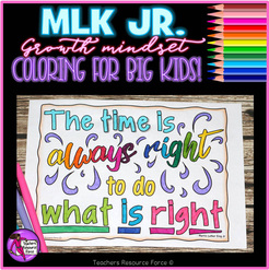 MLK Junior colouring pages | Teachers Resource Force