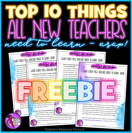 Top 10 things all new teachers need to learn asap | Teachers Resource Force