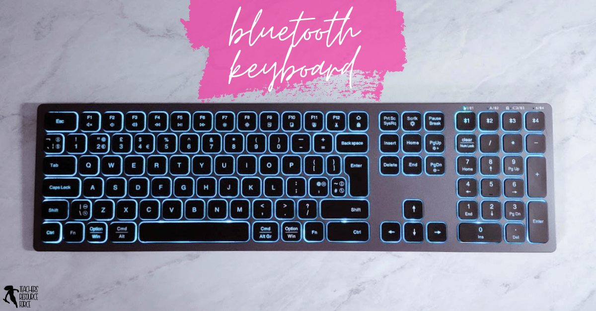 bluetooth keyboard. 6 Amazon products every teacher needs in their home office when teaching from home