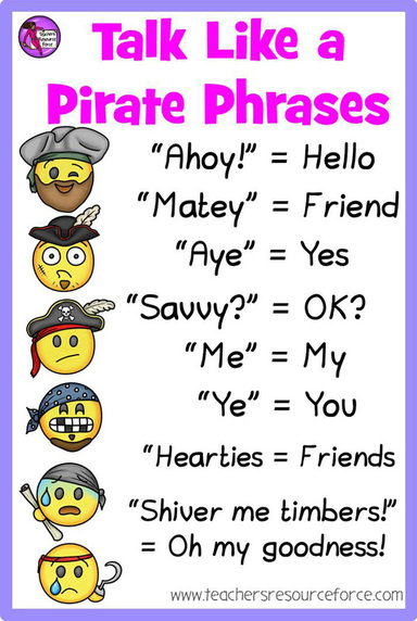 So, it's almost International Talk Like a Pirate Day, aye! 19th September is a day where we should all be talking like pirates apparently, savvy? Why not try these pirate themed exit tickets (in a cute emoji style, of course!)...