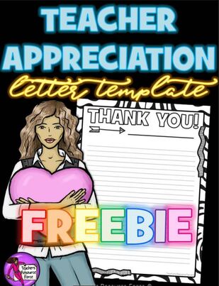 Teacher Appreciation Thank You Note Template for Teens @resourceforce