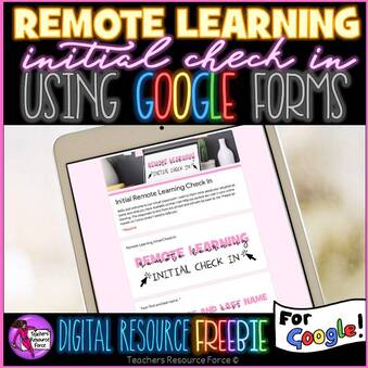 free remote learning check in google form | Teachers Resource Force