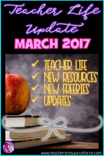 Teacher life update for teachers resource force (March 2017)