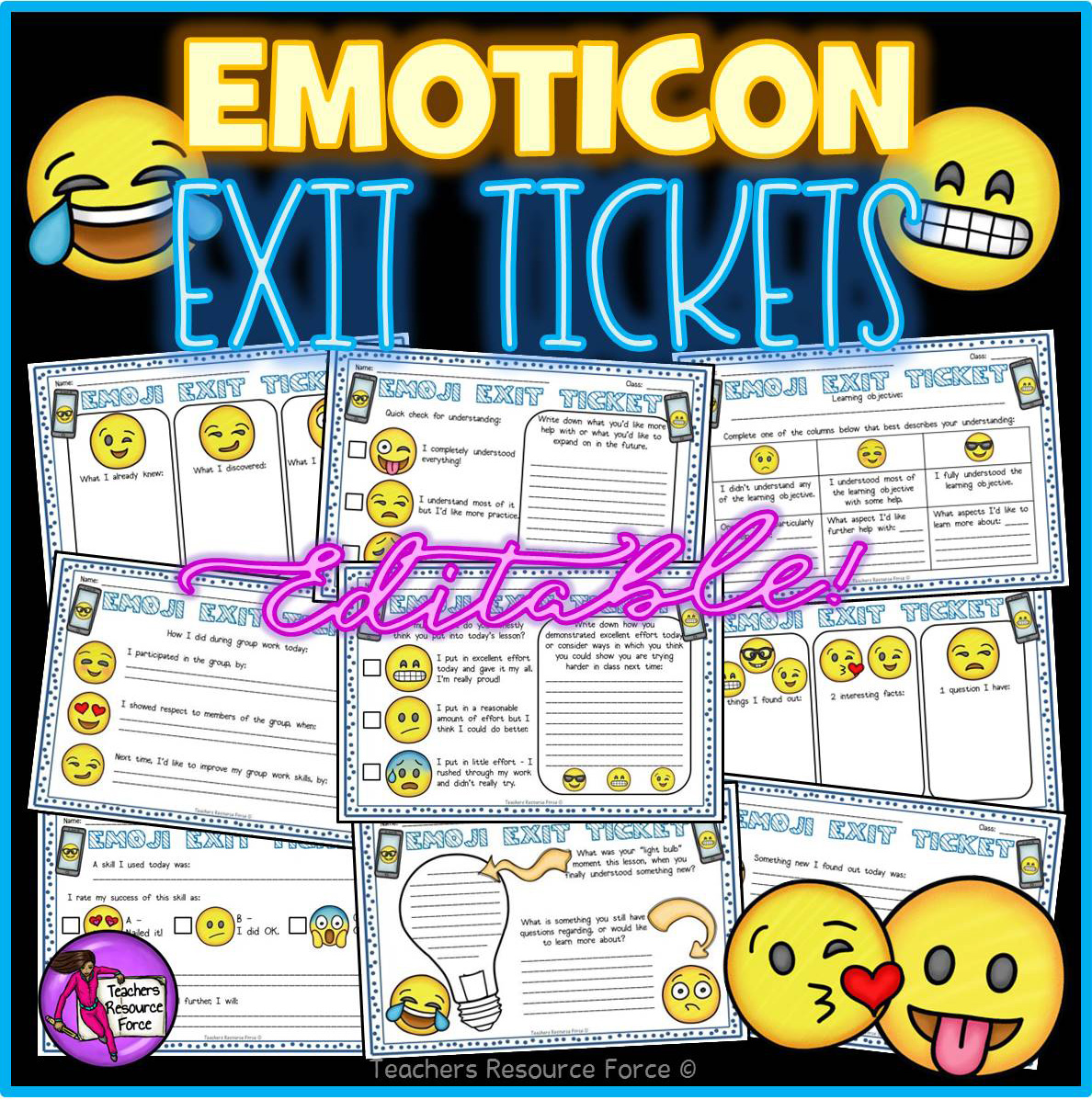 Emoji Exit Tickets1188 x 1197