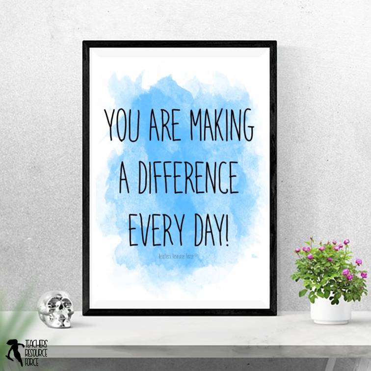 Teacher Watercolour Quote Posters for your office or the staff room!