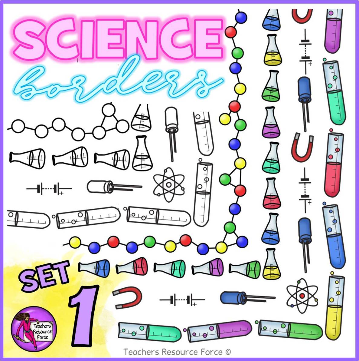 Teacher Created Resources   Science Savvy Xtreme Double-Sided Border