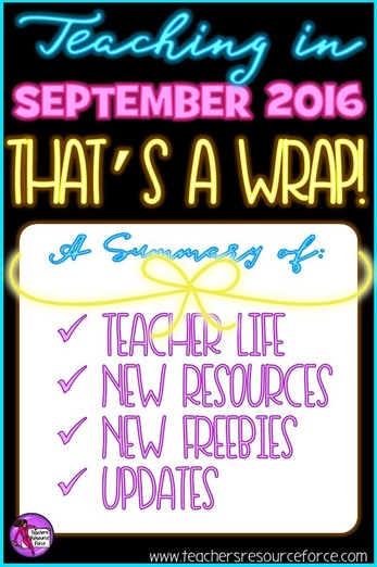 What's new in September | Teachers Resource Force